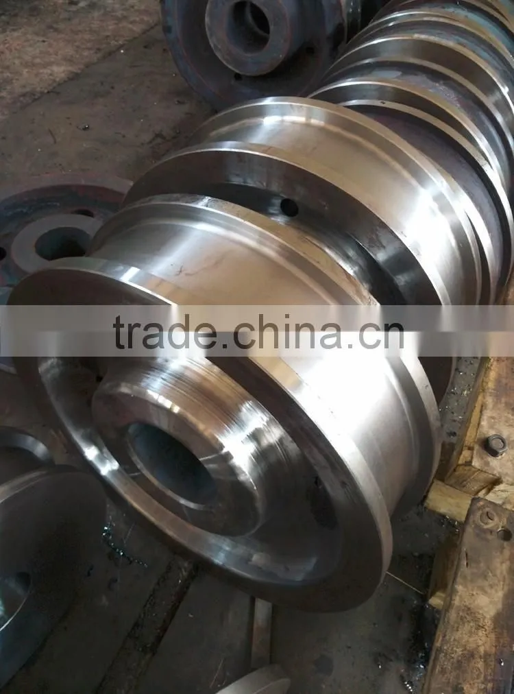Steel mill ladle car wheels forgings