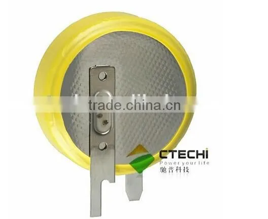 3V lithium battery cr2477 with solder pins