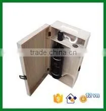 Customized wooden wine box with handle
