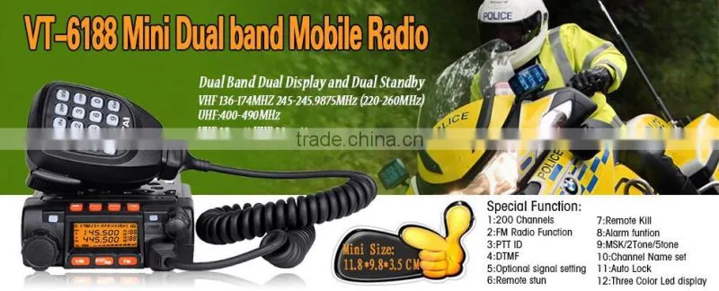 New Arrival VITAI VT-6188 The World's Smallest Mini Dual Band Mobile Radio