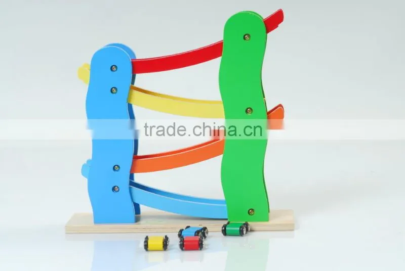 Wooden speeding car toy,car racing toy