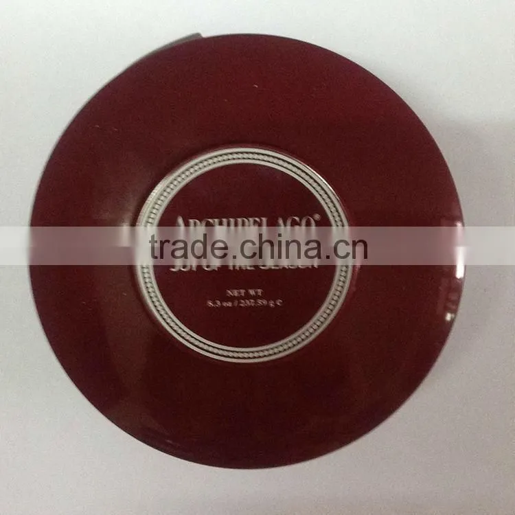 Round aromatherapy candles in tin wholesale/ tin candle/ glass candle with custom printing logo
