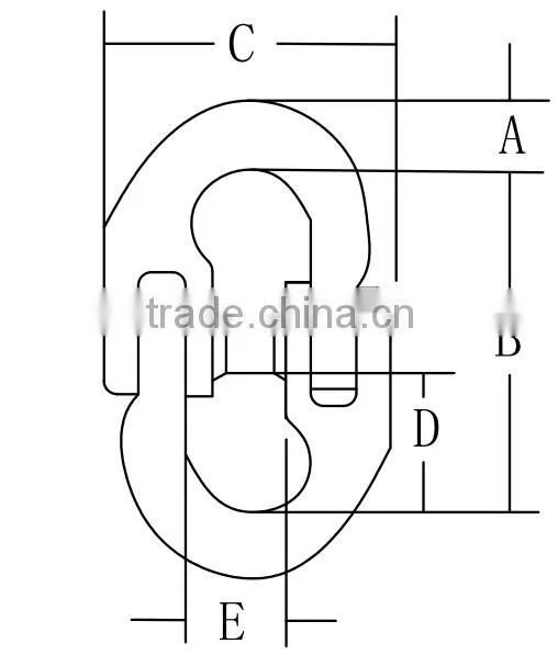 grade 80 us type chain connecting links A-337