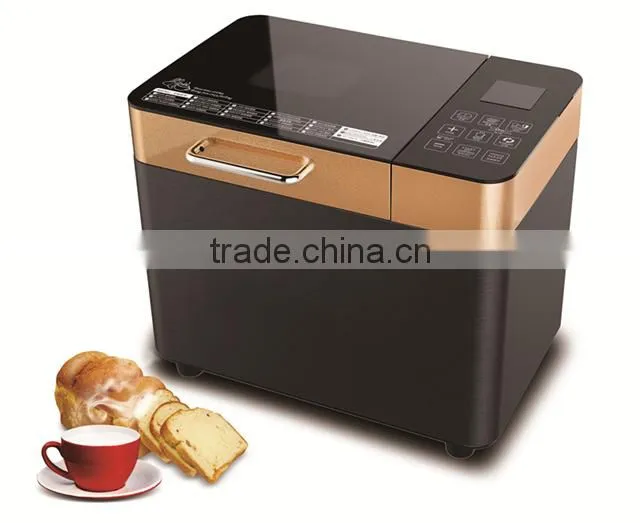 2016 high level tempered glass touch control panel 2.0LB bread maker