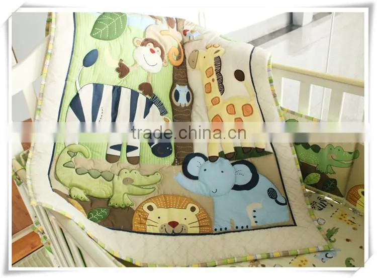 OEM cow print baby bedding