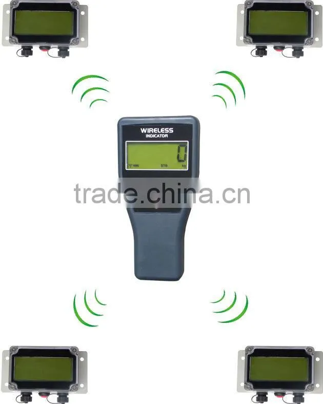 Waterproof weighing indicator and wireless transmitter