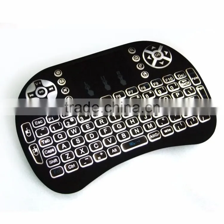 2.4g air mouse for android tv box, back light Wireless air mouse for m8s, Mini wireless keyboard Air mouse combo