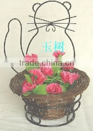 high-valued willow fflower basket