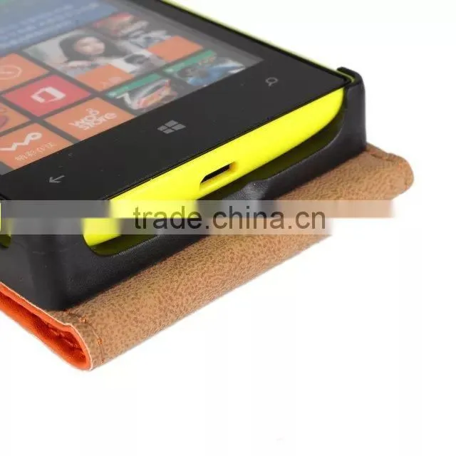 Vertical Flip Leather Cover case for Nokia Lumia 520