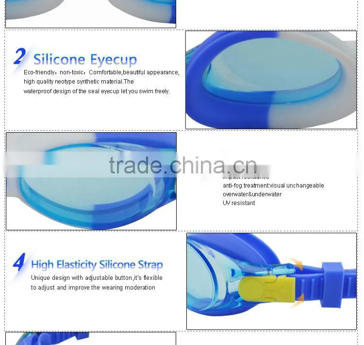 Kids wholesale cartoon swim goggles/funny swim goggles