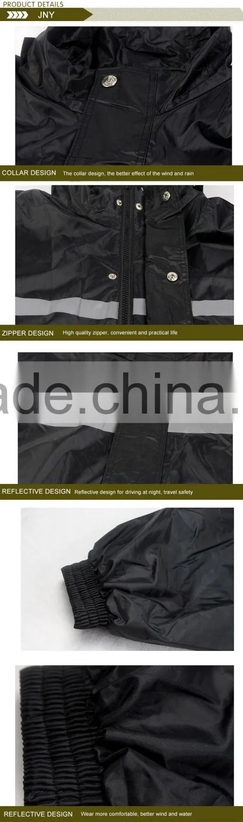 Outdoor reflective split working duty raincoat XL motorcycle riding suit thickening