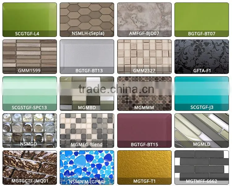 Clear 300 x 600 x10 mm glass floor tiles / mosaic tiles