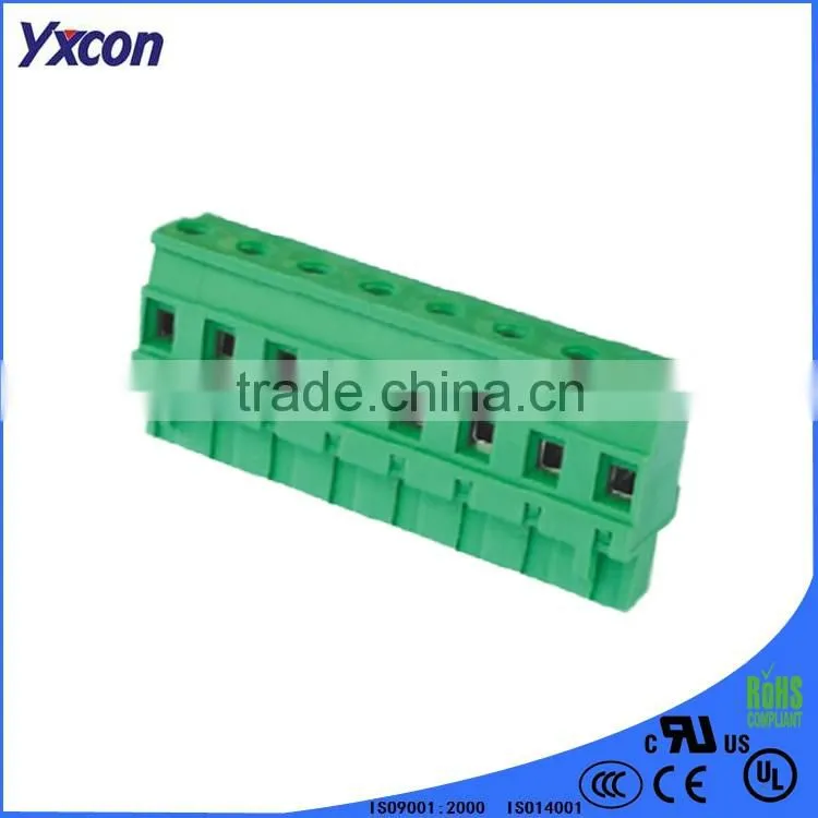 Dongguan Yxcon big factory free sample 7.62mm pitch pluggable Terminal Block