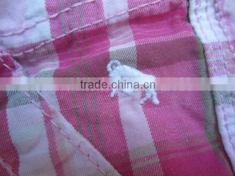 2012 new fashion ladies plaid casual soft cotton shorts