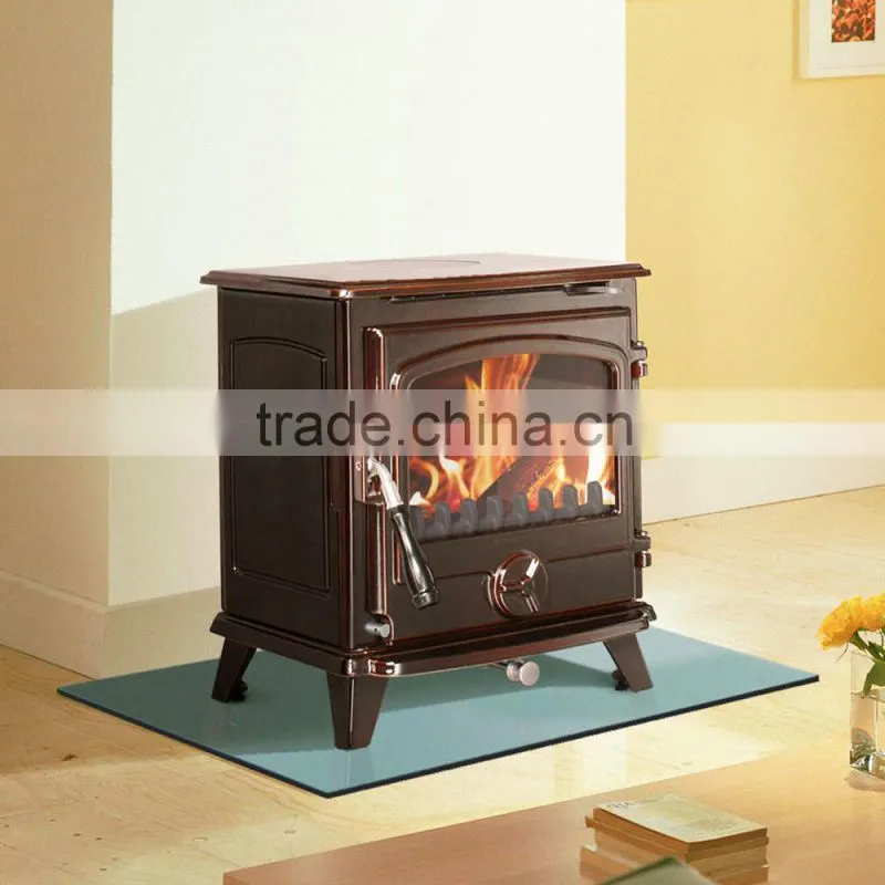 S series freestanding smokeless wood-burning stove in cast iron
