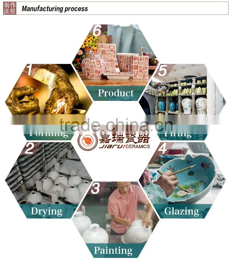 Portable Hand Painted hotel Porcelain Ashtray wholesale