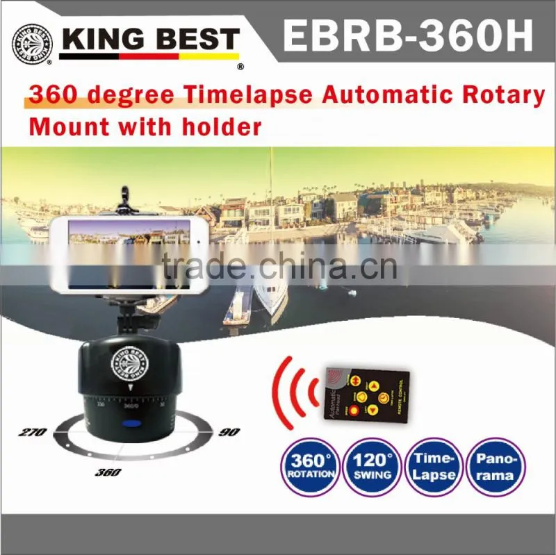 KING BEST Infrared remote control motion detect Motorized Rotating wireless remote Timelapse Pan Head for Gopro DSLR