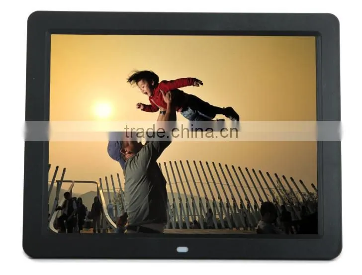 OEM 12 inch Digital photo frame time wall clock wholesale