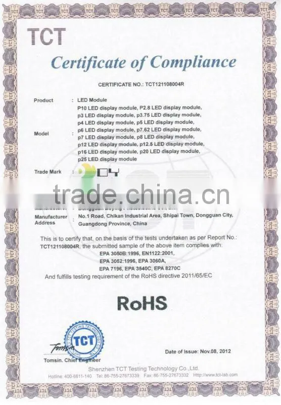 2014 hotsales Outdoor waterproof 32x16 P10 full Color led module led display