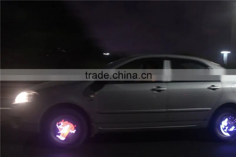Popurlar Programmable 40LED 50 Pictures Car Wheel Light