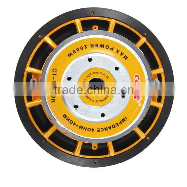 Cometa CT-1230OR 12inch 2000W Orange subwoofer/powered speaker for car/speaker subwoofer 1000w car