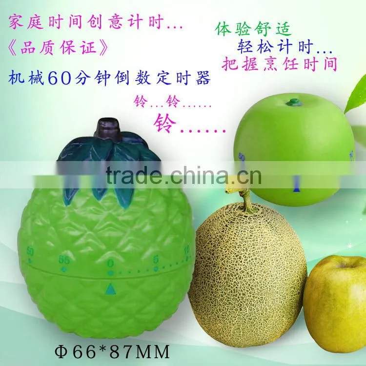 New novelty fruit shaped kitchen timer,vegetable shape kitchen timer