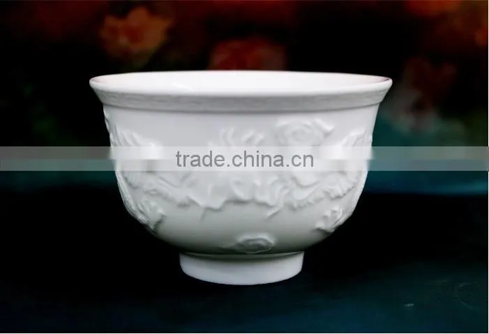 The Characteristics Of Porcelain Anaglyph Ceramic Bowl HY02