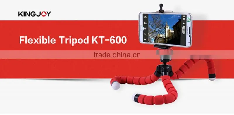 Kingjoy Flexible soft foam EVA tripod for cellphone/digital SLR camera ,Iphone,Android,samsung KT-600