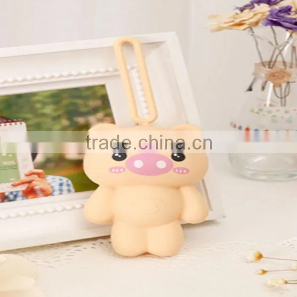 promotional nice eco-friendly silicone key chain/key holder/key ring