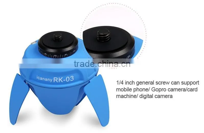 RK-03 360-degree Rotate Smart Mini Panorama Robot Selfie Photography for iPhone 6s/6/plus Apple IOS and Android System
