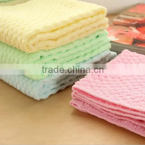 pure cotton rainbow color solid color dobby face towel