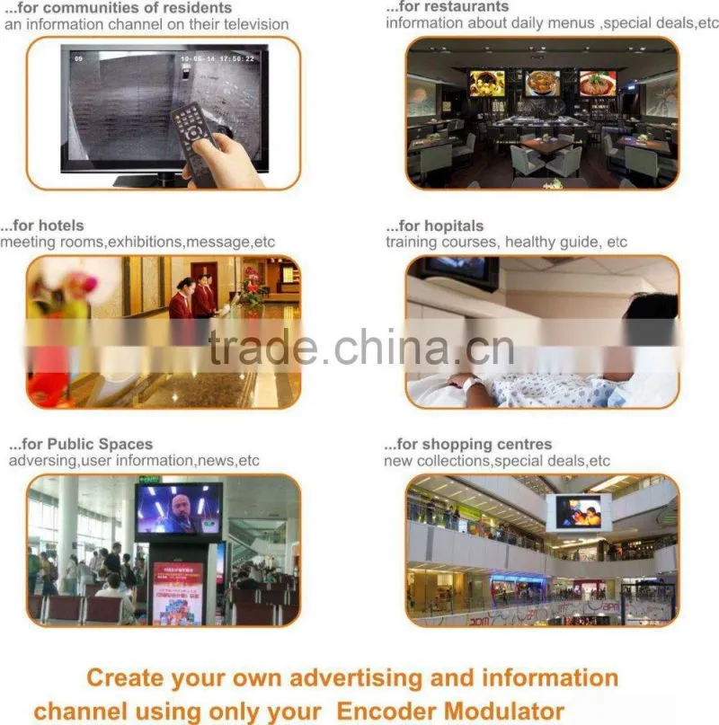 MINI HD to DVB-T Modulator/ DVB-T HD Encoder Modulator with Home Use