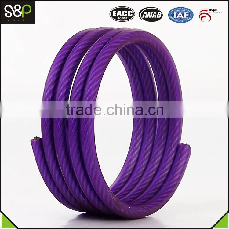 PVC coated steel core wire