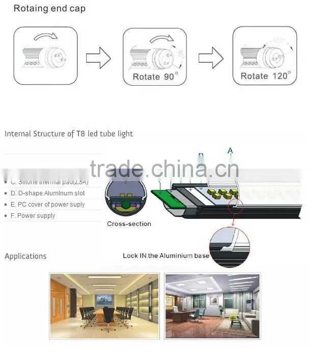 led tube lighting 2000Lm chinese sex tube tubes8 led light tube