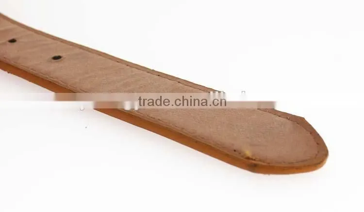 New Designer ladies leather belt with high quanlity brown pu leather buckle in yiwu