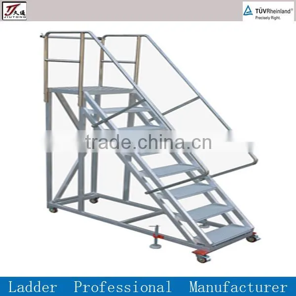 Climb ladder used in storage shelves
