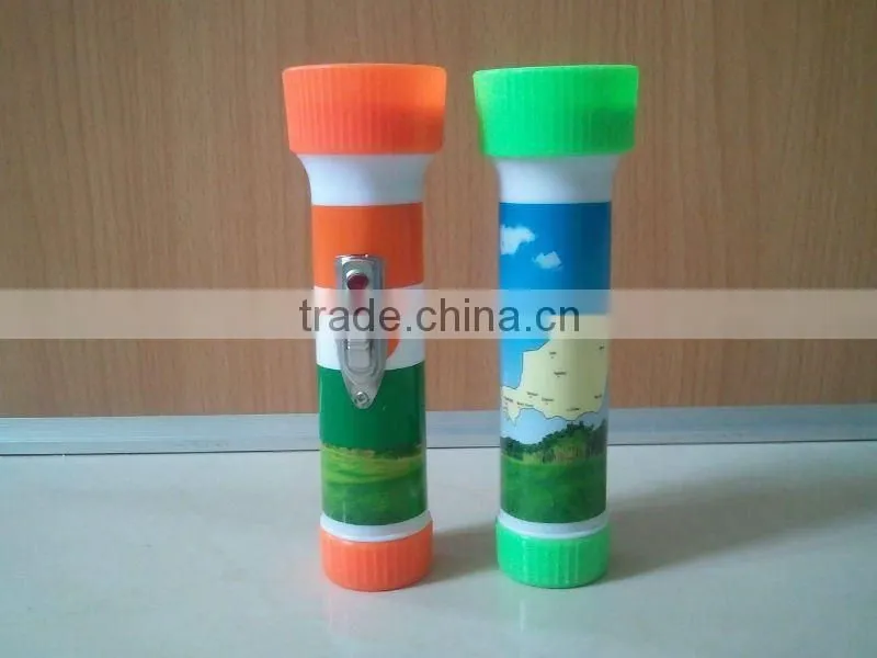 2 D size battery plastic flashligt led bulb