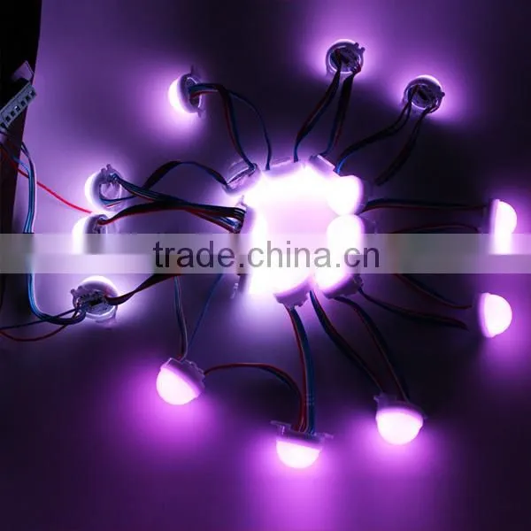 ws2801 led modules waterproof IP67 DC 12V Led pixel modules Diameter 30mm led modules