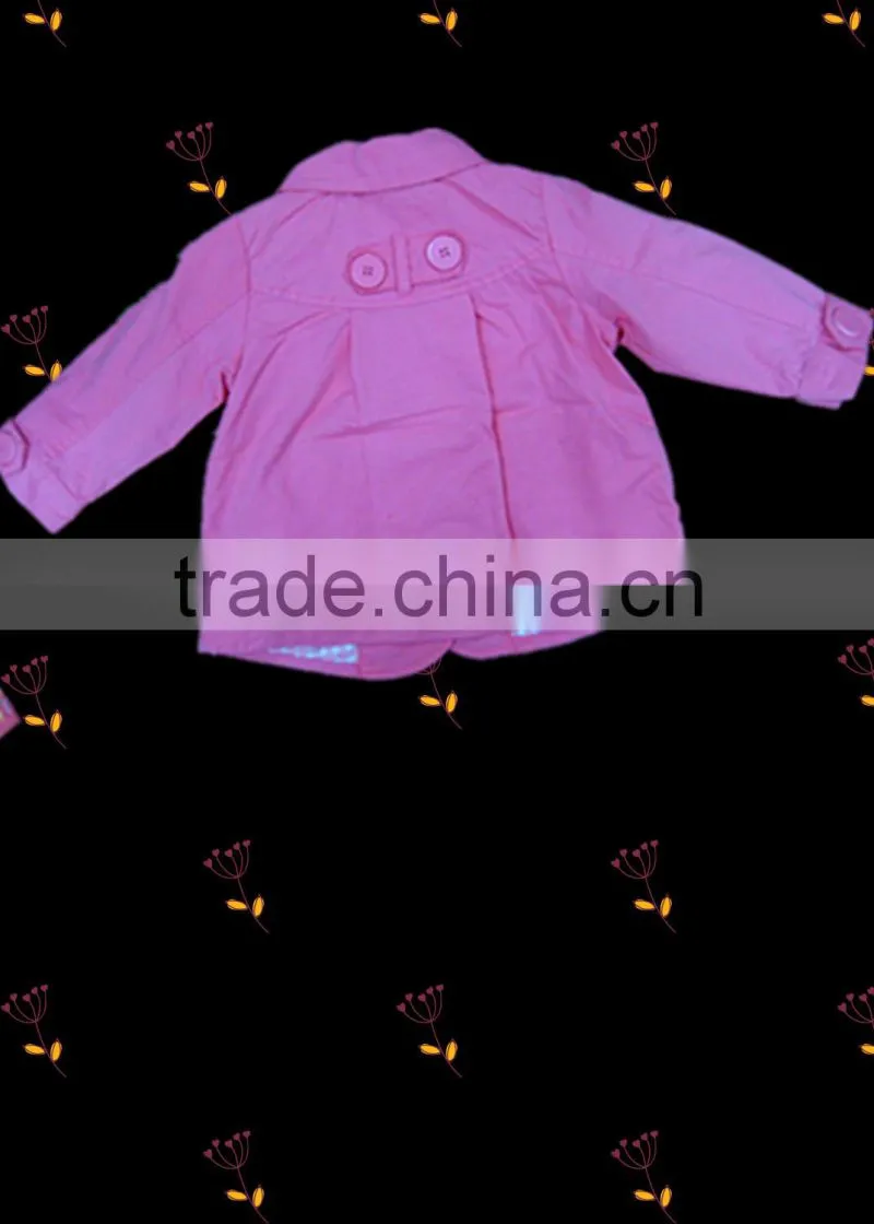 girls wind jacket latest designed hight quality children jacket outerwear baby girls pink blazer jacket pink coat