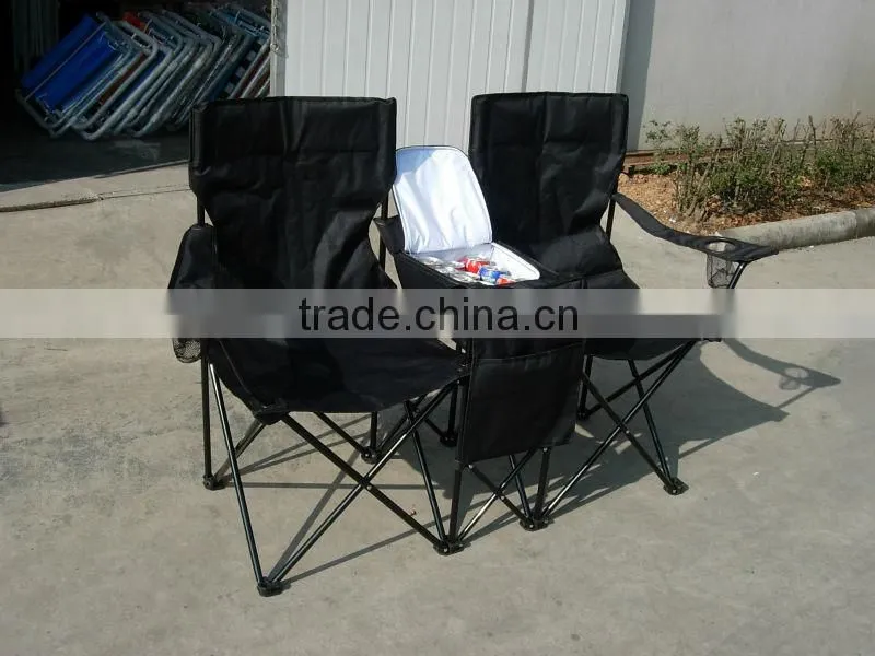 Camping Double Folding Chair With Cooler
