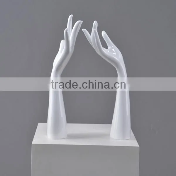 jewelry display mannequin hand, articulated wooden hand