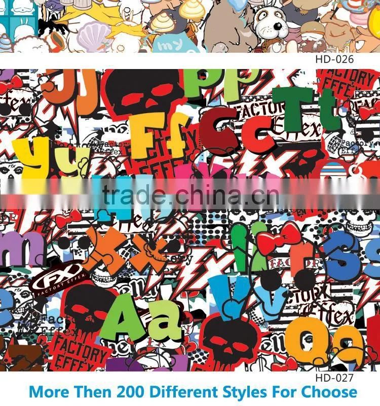 HD-021 CARLIKE Air Bubble Free High Definition Car Wrap Vinyl Bomb Adhesive Sticker PVC