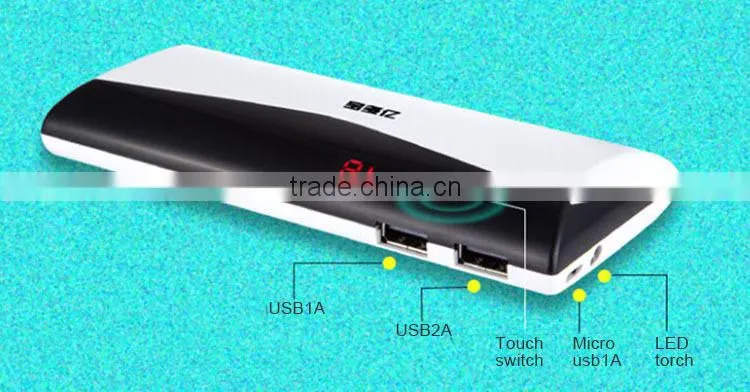 wallet shape dual usb power bank 15600