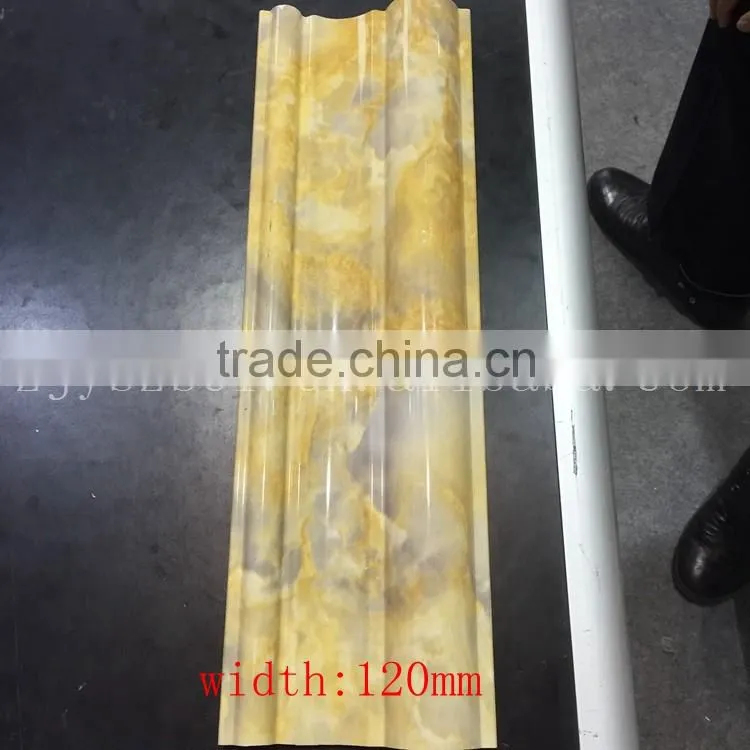 Imitation marbled / wooden PVC windowsill, PVC door frame lines and PVC decorative lines
