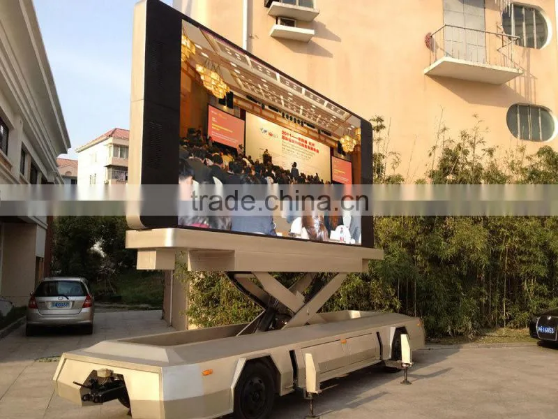 YEESO Mobile LED Advertising Trailer, Advertising Outdoor LED Display Screen, YES-T12