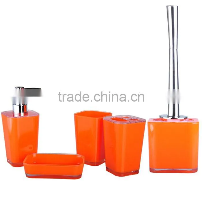 Removable unique toilet brush set