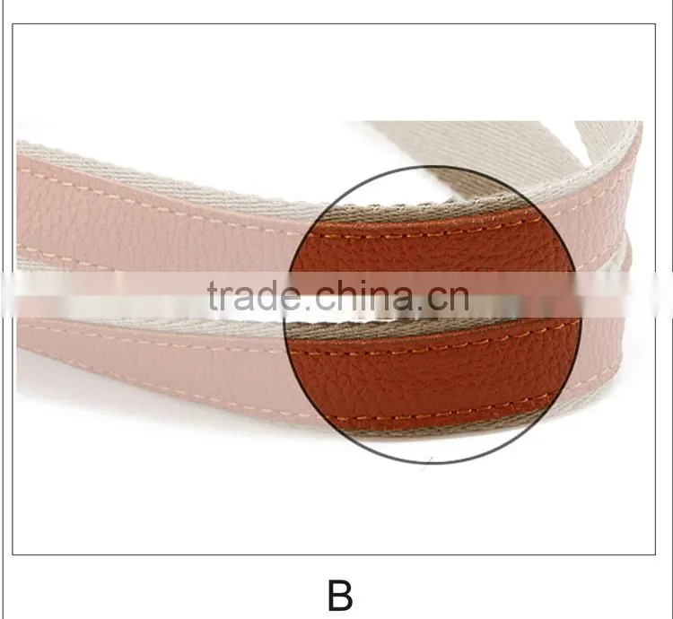 canvas shoulder bag with PU handles,blank canvas sling bag,canvas bag with outside pockets
