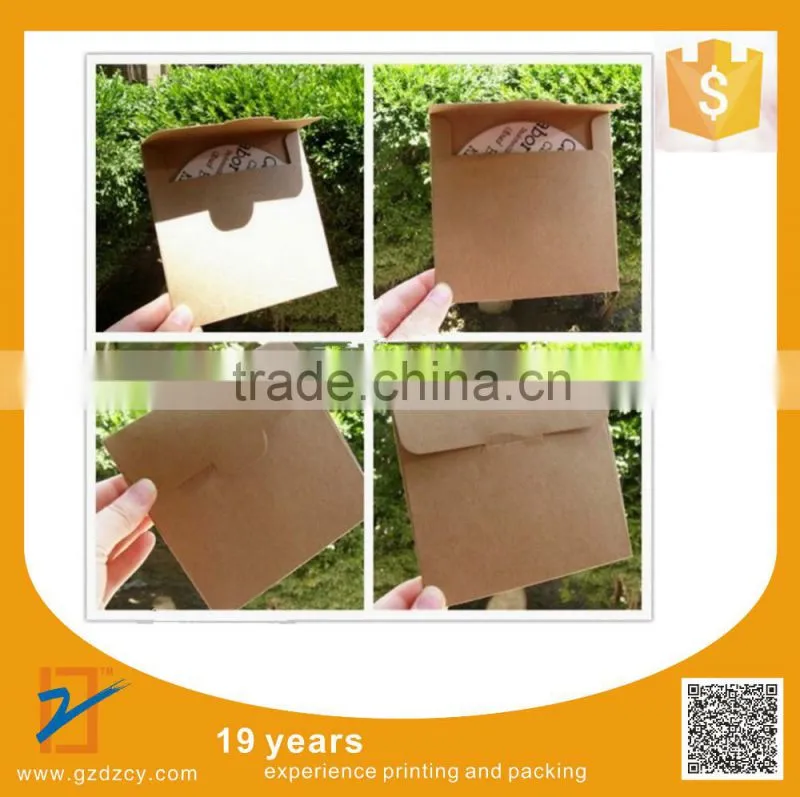 10pcs 12.5*12.5cm 250g Kraft Paper CD DVD Disc Storage Bag CD DVD Case Envelope Sleeve, Free Shipping