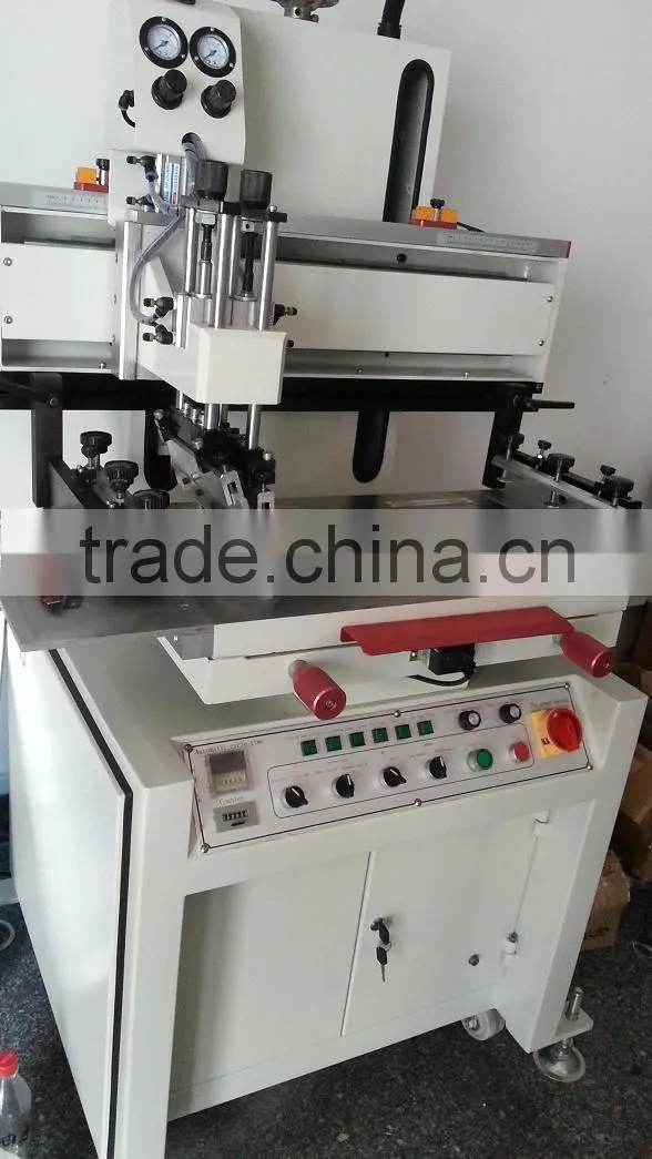 sheet/webbing screen printing machine with vacuum table