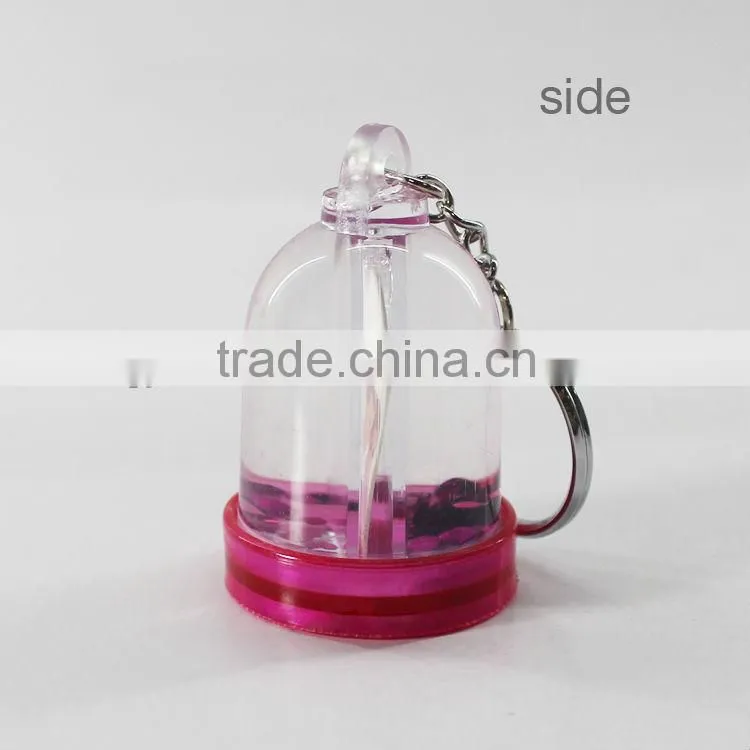 Valentine's day photo snowball keychain